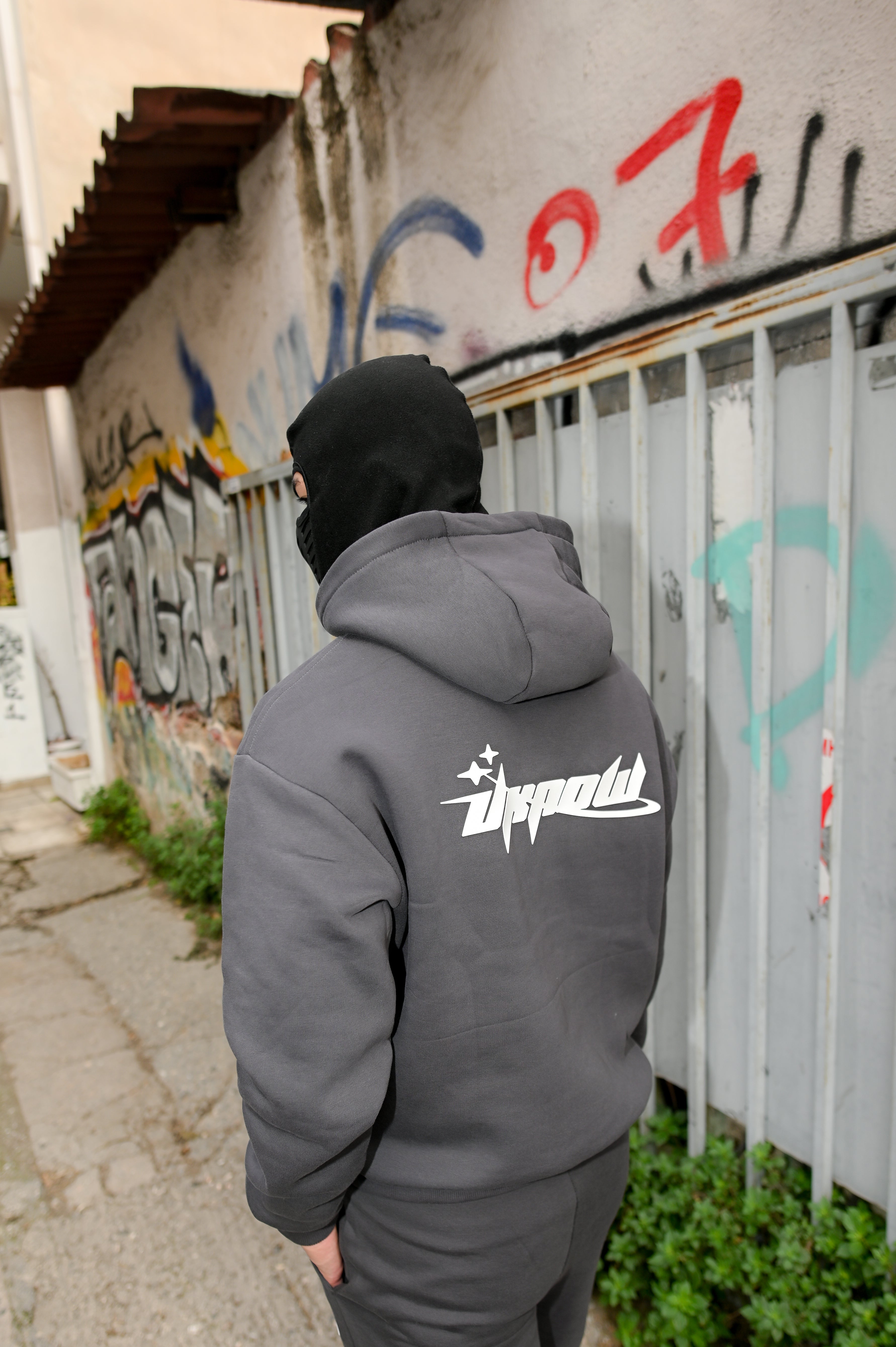 UKNOW ΦΟΥΤΕΡ ΓΚΡΙ COTTON REGULAR FIT -  OFF SEASON HODDIE