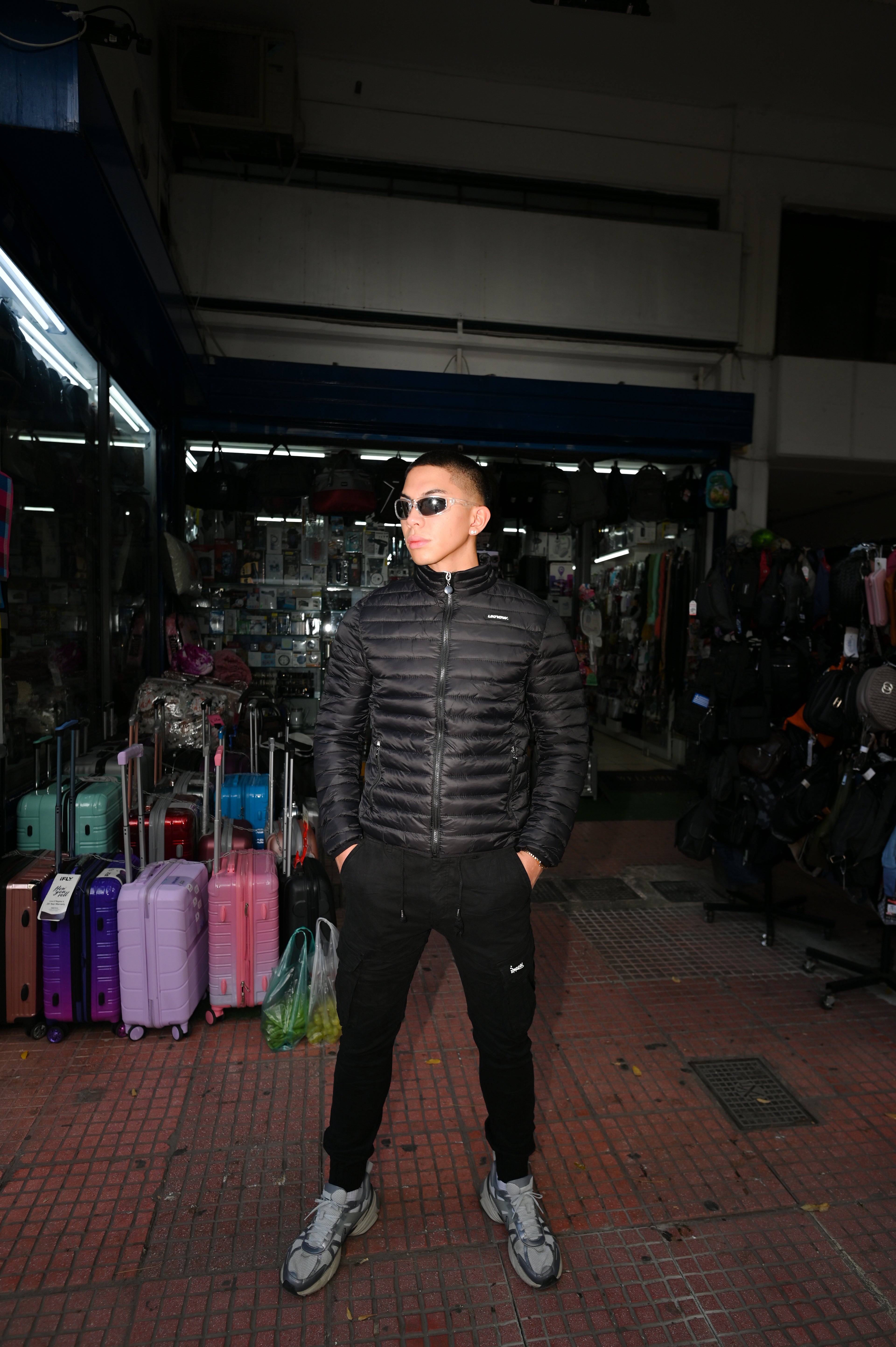 UKNOW CARGO ΠΑΝΤΕΛΟΝΙ ΜΑΥΡΟ - RAW EDGE CARGO